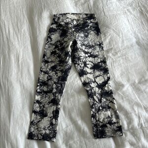 lululemon athletica Black and White Tie-Dye Leggings
